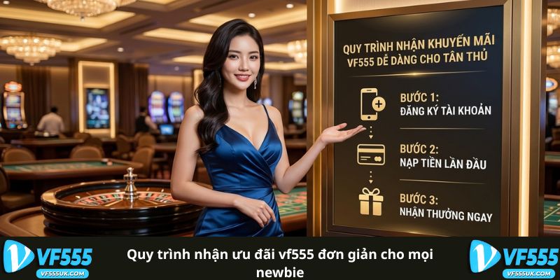 Khuyến Mãi 100% Lần Nạp Đầu Tiên VF555 - Điều Kiện Chi Tiết 4 Quy trình nhận ưu đãi VF555