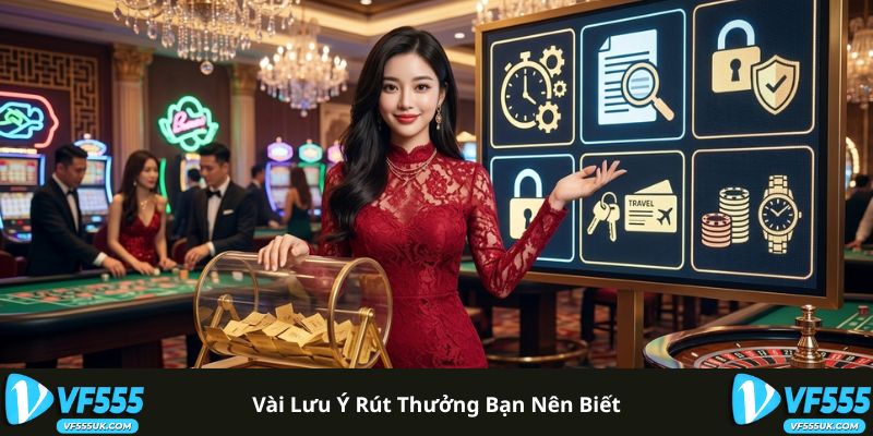 Rút Tiền VF555 - Hướng Dẫn Rút Tiền Nhanh Chóng An Toàn 2 Lưu ý khi rút tiền VF555